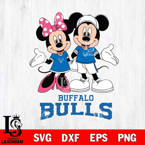 Buffalo Bulls Mickey Minnie Mouse Sport Svg Eps Dxf Png File, NCAA svg , File Cut , Digital Download , Instant Download, Cut Svg Files