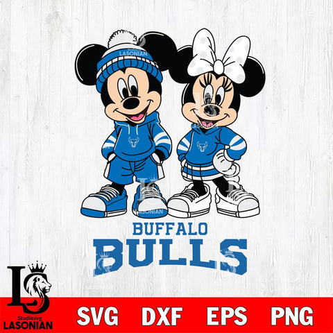 Buffalo Bulls Mickey Minnie Rugby Hoodie Svg Eps Dxf Png File, NCAA svg , File Cut , Digital Download , Instant Download, Cut Svg Files