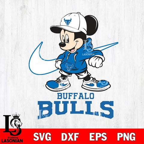 Buffalo Bulls Mickey Mouse NIKE, Svg Eps Dxf Png File, Digital Download