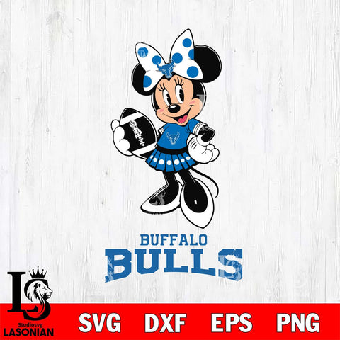 Buffalo Bulls Minnie Mouse, Svg Eps Dxf Png File, Digital Download