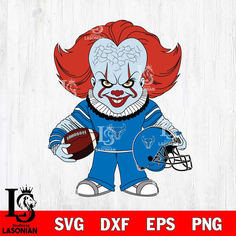 Buffalo Bulls Pennywise Horror Sport Svg Eps Dxf Png File, Digital Download