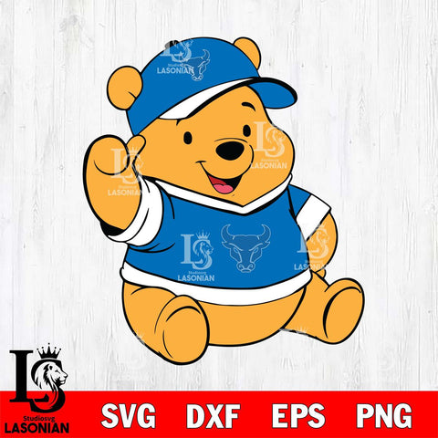 Buffalo Bulls Pooh Bear Svg Eps Dxf Png File, NCAA svg, Digital Download, Instant Download