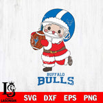 Buffalo Bulls Santa Claus Cute Svg dxf eps png pdf file,NCAA svg,Digital Download,Cricut file