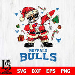 Buffalo Bulls Santa Claus Football Svg dxf eps png pdf file,NCAA svg,Digital Download,Cricut file