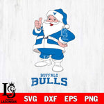 Buffalo Bulls Santa claus Svg dxf eps png pdf file,NCAA svg,Digital Download,Cricut file