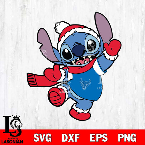 Buffalo Bulls Stitch Disney Christmas Svg Eps Dxf Png File, Digital Download, Instant Download