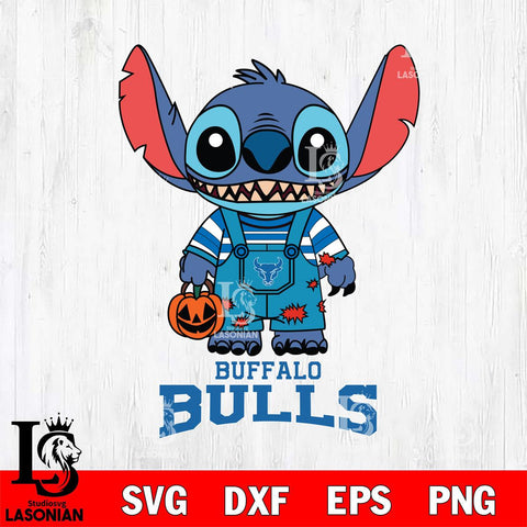 Buffalo Bulls Stitch Horror Halloween Svg Eps Dxf Png File, NCAA svg, Digital Download, Instant Download