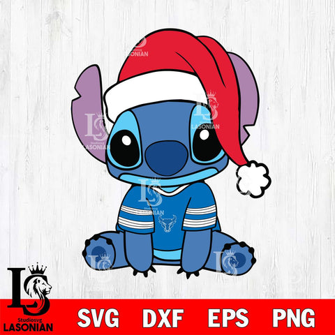 Buffalo Bulls Stitch Merry Christmas Svg Eps Dxf Png File, Digital Download, Instant Download