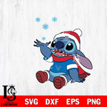 Buffalo Bulls Stitch Wearing Winter Scarf Svg Eps Dxf Png File, Digital Download, Instant Download