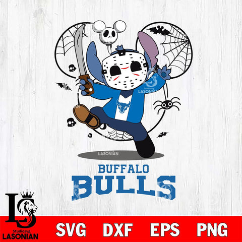 Buffalo Bulls Stitch jason voorhees Halloween Svg Eps Dxf Png File, Digital Download, Instant Download