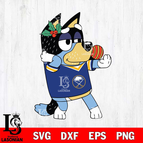 Buffalo Sabres Bandit Heeler Christmas Svg Eps Dxf Png File, Digital Download, Instant Download