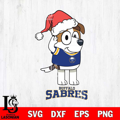 Buffalo Sabres Christmas Bluey Jack Sport Svg, Christmas Svg , NHL svg , Digital Download, dxf eps png pdf file