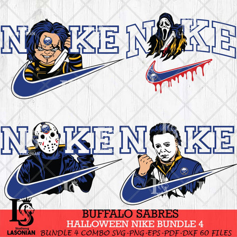 Buffalo Sabres Halloween Nike NHL Bundle 4 Svg Eps Dxf Png File, Digital Download, Instant Download