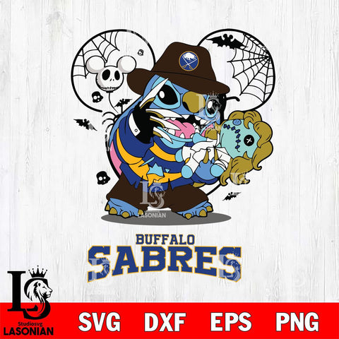 Buffalo Sabres Stitch Freddy Krueger Halloween Svg Eps Dxf Png File, Digital Download, Instant Download