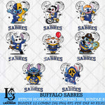 Buffalo Sabres Stitch Halloween Bundle 8 SVG Svg Eps Dxf Png File, Digital Download, Instant Download