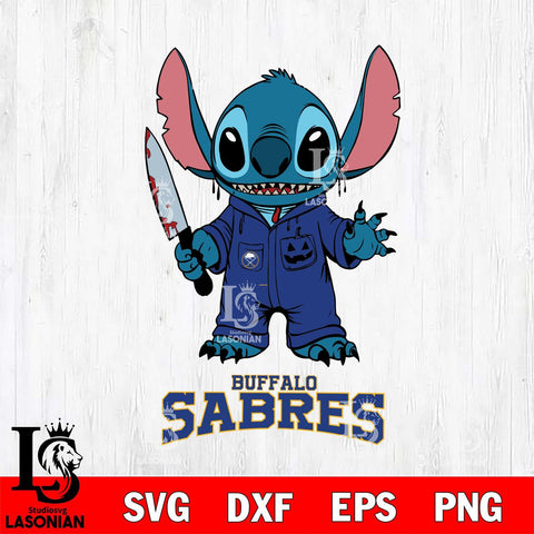 Buffalo Sabres Stitch Horror 2 Svg Eps Dxf Png File, NHL svg, Digital Download, Instant Download