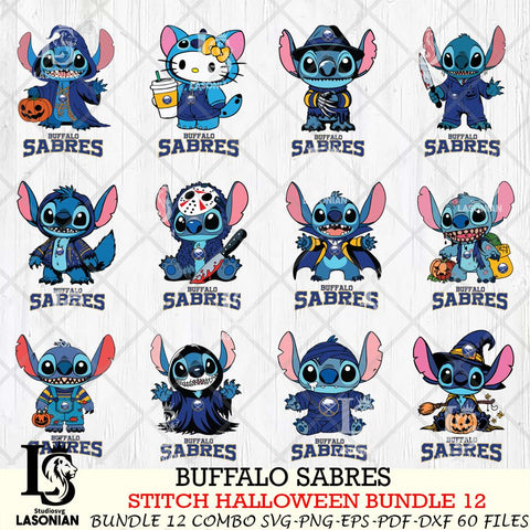 Buffalo Sabres Stitch Horror Bundle 12 SVG Svg Eps Dxf Png File,Bundle NHL svg, Digital Download, Instant Download