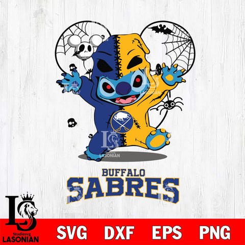 Buffalo Sabres Stitch Horror Halloween 2 Svg Eps Dxf Png File, Digital Download, Instant Download