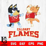 Calgary Flames Bluey Dance Svg Eps Dxf Png File, Digital Download, Instant Download