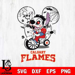 Calgary Flames Stitch Jigsaws Halloween Svg Eps Dxf Png File, Digital Download, Instant Download