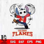 Calgary Flames Stitch jason voorhees Halloween Svg Eps Dxf Png File, Digital Download, Instant Download