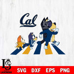 California Golden Bears Bluey 6 Svg Eps Dxf Png File, Digital Download, Instant Download