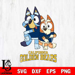 California Golden Bears Bluey & Bingo Svg Eps Dxf Png File, NCAA svg, Digital Download, Instant Download