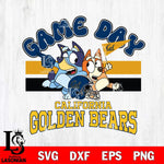 California Golden Bears Bluey & Bingo 9 Svg Eps Dxf Png File, NCAA svg, Digital Download, Instant Download