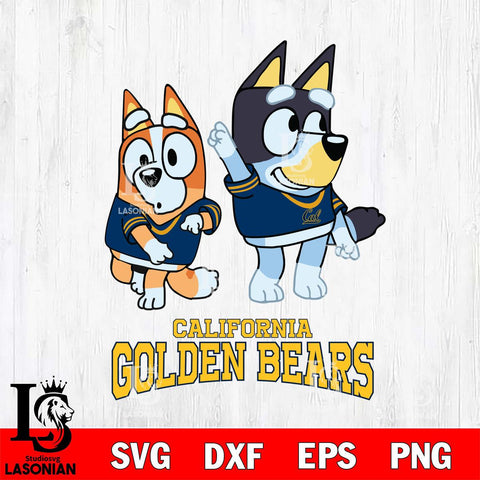 California Golden Bears Bluey Chilli Mode Dance Svg Eps Dxf Png File, Digital Download, Instant Download