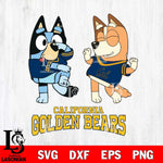 California Golden Bears Bluey Chilli Sport Svg Eps Dxf Png File, Digital Download, Instant Download