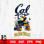 California Golden Bears Bluey Halloween NCAA 2 Svg Eps Dxf Png File, Digital Download, Instant Download