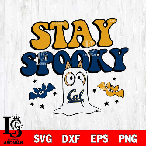 California Golden Bears Bluey Halloween Stay Spooky Svg Eps Dxf Png File, Digital Download, Instant Download