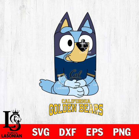 California Golden Bears Bluey Styles Football Svg Eps Dxf Png File,NCAA Svg Files,Bluey svg ,Digital Download ,Instant Download, Cricut File