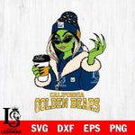 California Golden Bears Boujee Grinch Girls Christmas Cut Files Cricut, Svg Dxf Eps Png file, Digital download , Silhouette