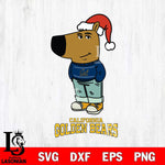 California Golden Bears Chill Guy Christmas Svg Eps Dxf Png File,NCAA Svg Files,Chill Guy svg ,Digital Download ,Instant Download, Cricut File