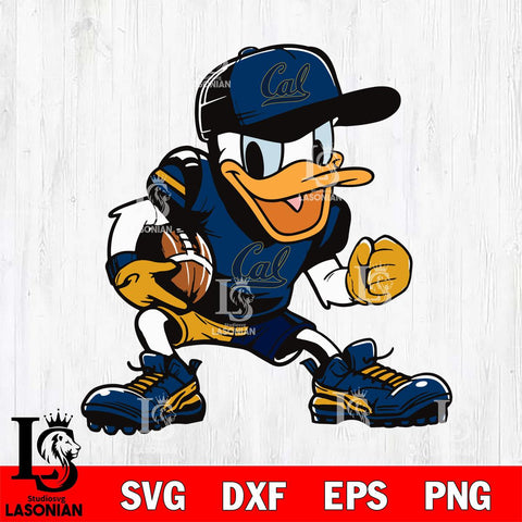 California Golden Bears Donal Duck Svg Eps Dxf Png File, NCAA svg, Digital Download, Instant Download