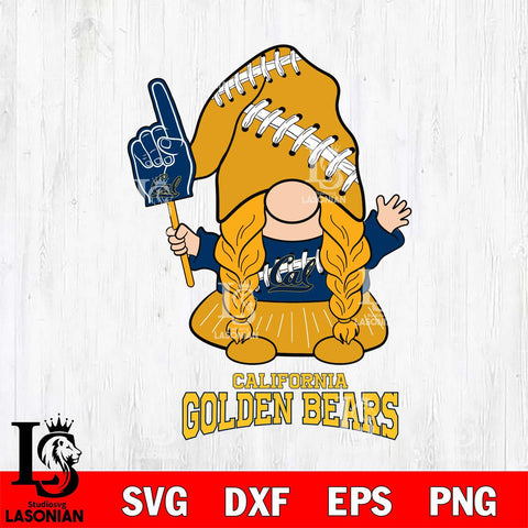 California Golden Bears Gnomes Fan Svg Eps Dxf Png File, Digital Download, Instant Download