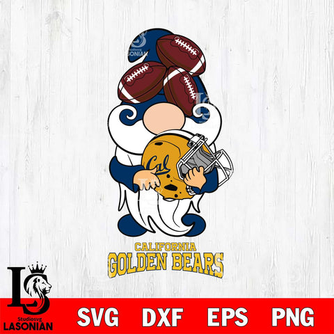 California Golden Bears Gnomes Helmet Svg Eps Dxf Png File, Digital Download, Instant Download