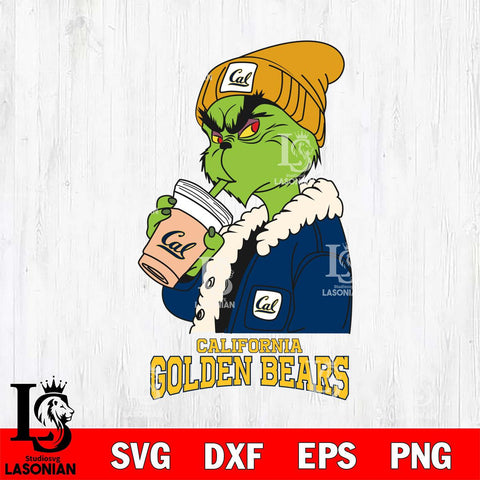 California Golden Bears Grinch Bougie Football Svg Eps Dxf Png File, Digital Download, Instant Download