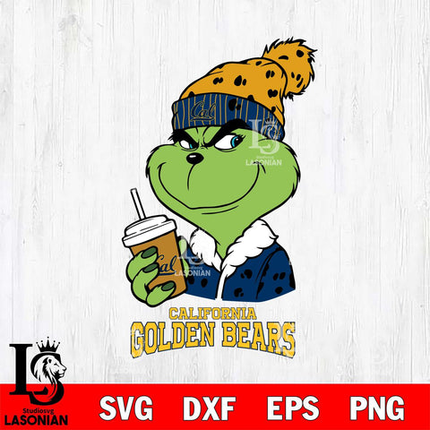 California Golden Bears Grinch hat Svg Eps Dxf Png File, Digital Download, Instant Download