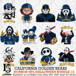 California Golden Bears Halloween Bundle 12 SVG Svg Eps Dxf Png File, NCAA bundle svg, Digital Download, Instant Download