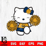 California Golden Bears Hello Kitty Cheerleader Svg Eps Dxf Png File, Digital Download, Instant Download