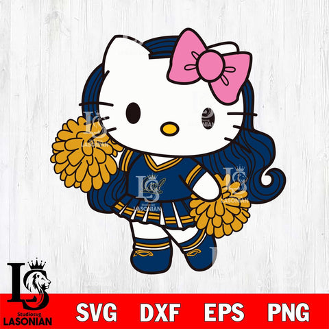 California Golden Bears Hello Kitty Cheerleader 7 Svg Eps Dxf Png File, Digital Download, Instant Download