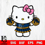 California Golden Bears Hello Kitty Cheerleader 9 Svg Eps Dxf Png File, Digital Download, Instant Download