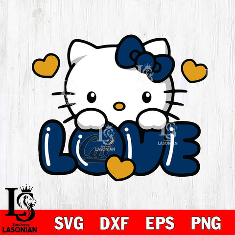 California Golden Bears Hello Kitty Love Svg Eps Dxf Png File, Digital Download, Instant Download