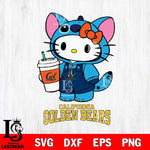 California Golden Bears Hello Kitty Stitch Svg Eps Dxf Png File, NCAA svg, Digital Download, Instant Download