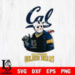 California Golden Bears Jason Voorhees 10 Svg Eps Dxf Png File, Digital Download