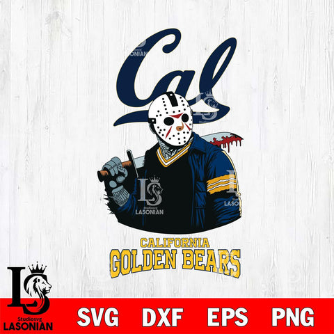 California Golden Bears Jason Voorhees 10 Svg Eps Dxf Png File, Digital Download