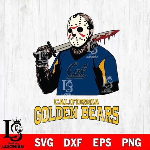 California Golden Bears Jason Voorhees 11 Svg Eps Dxf Png File, Digital Download