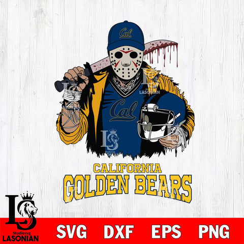 California Golden Bears Jason Voorhees 2 Svg Eps Dxf Png File, Digital Download